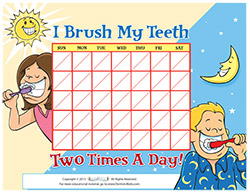 Monthly Tooth Brushing Chart